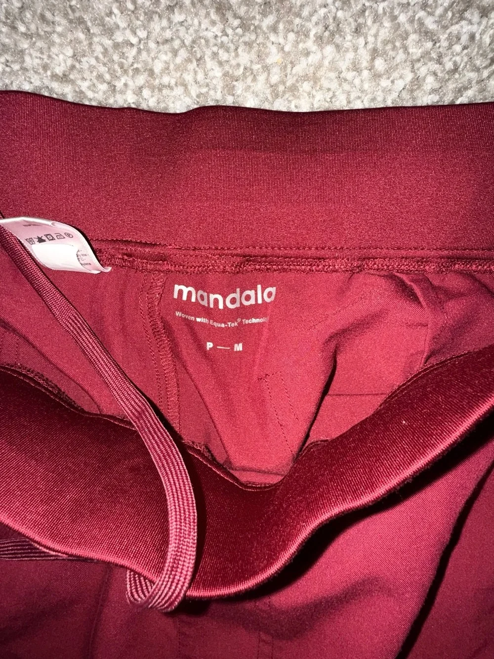 Mandala Burgundy Jogger Set — Women’s Cozy Track Pants & Top
